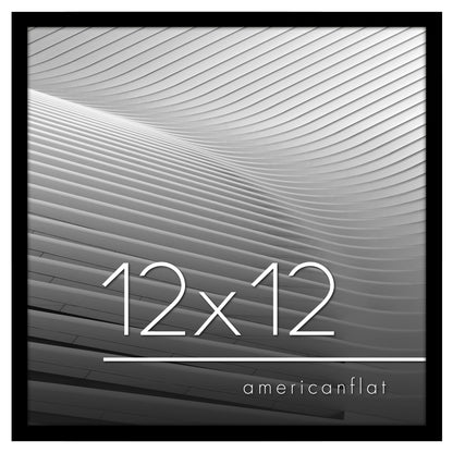 Thin Border Photo Frame in Black - Plexiglass Cover For Horizontal Formats - Picture Frame