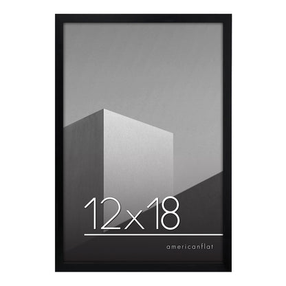 Thin Border Photo Frame in Black - Plexiglass Cover For Horizontal Formats - Picture Frame