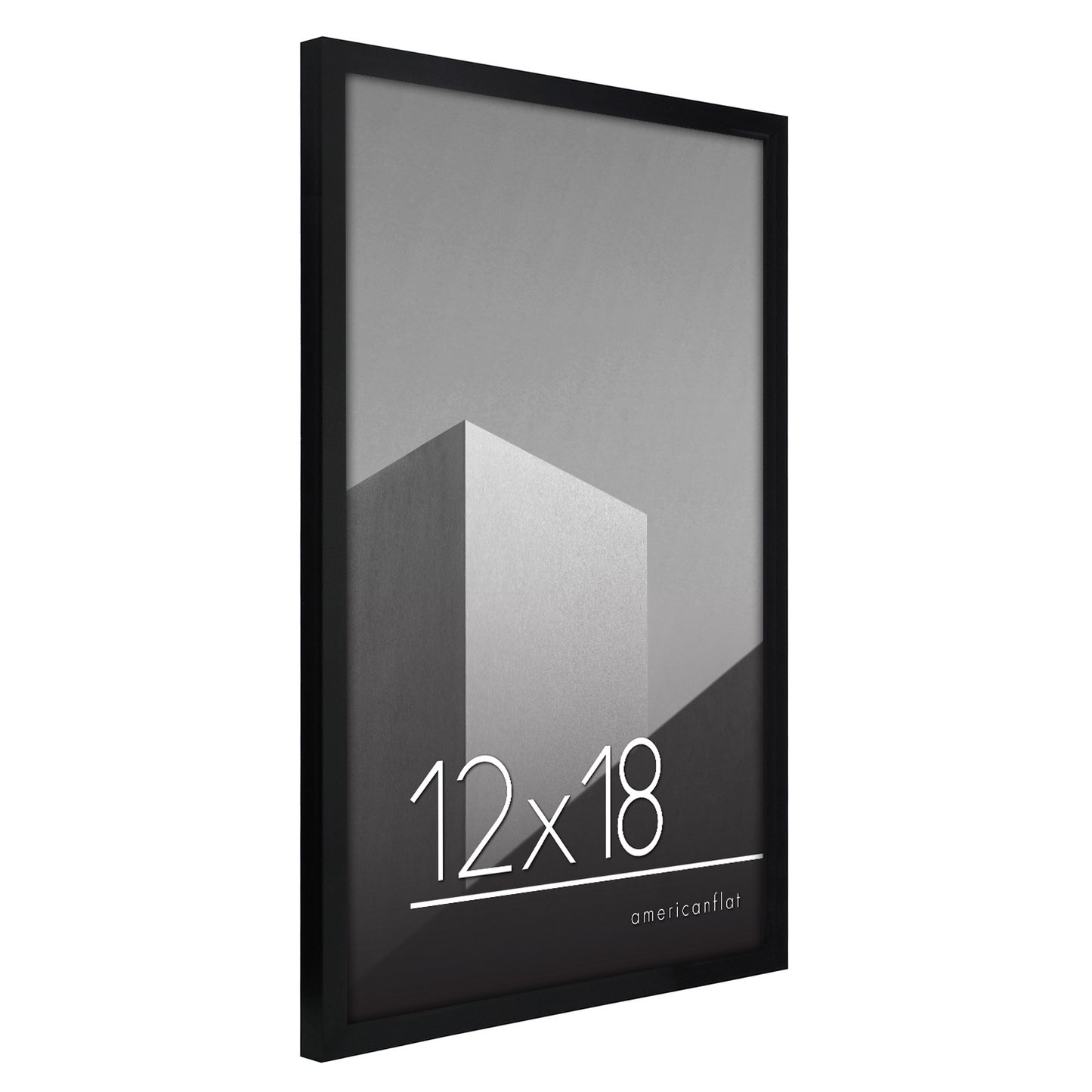 Thin Border Photo Frame in Black - Plexiglass Cover For Horizontal Formats - Picture Frame