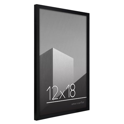 Thin Border Photo Frame in Black - Plexiglass Cover For Horizontal Formats - Picture Frame