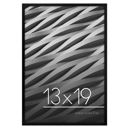 Thin Border Photo Frame in Black - Plexiglass Cover For Horizontal Formats - Picture Frame