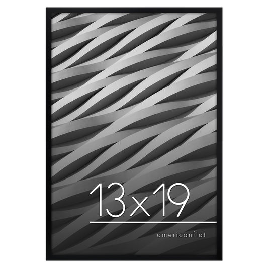 Thin Border Photo Frame in Black - Plexiglass Cover For Horizontal Formats - Picture Frame