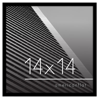 Thin Border Photo Frame in Black - Plexiglass Cover For Horizontal Formats - Picture Frame