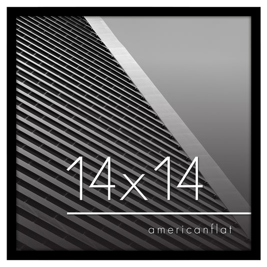 Thin Border Photo Frame in Black - Plexiglass Cover For Horizontal Formats - Picture Frame