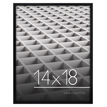 Thin Border Photo Frame in Black - Plexiglass Cover For Horizontal Formats - Picture Frame