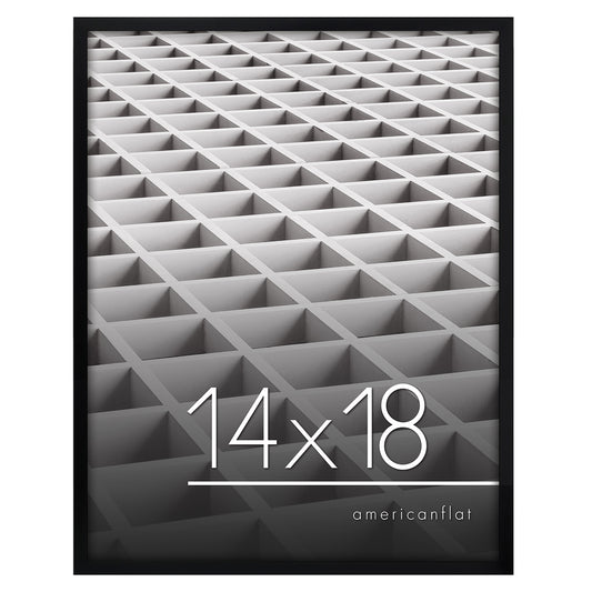 Thin Border Photo Frame in Black - Plexiglass Cover For Horizontal Formats - Picture Frame