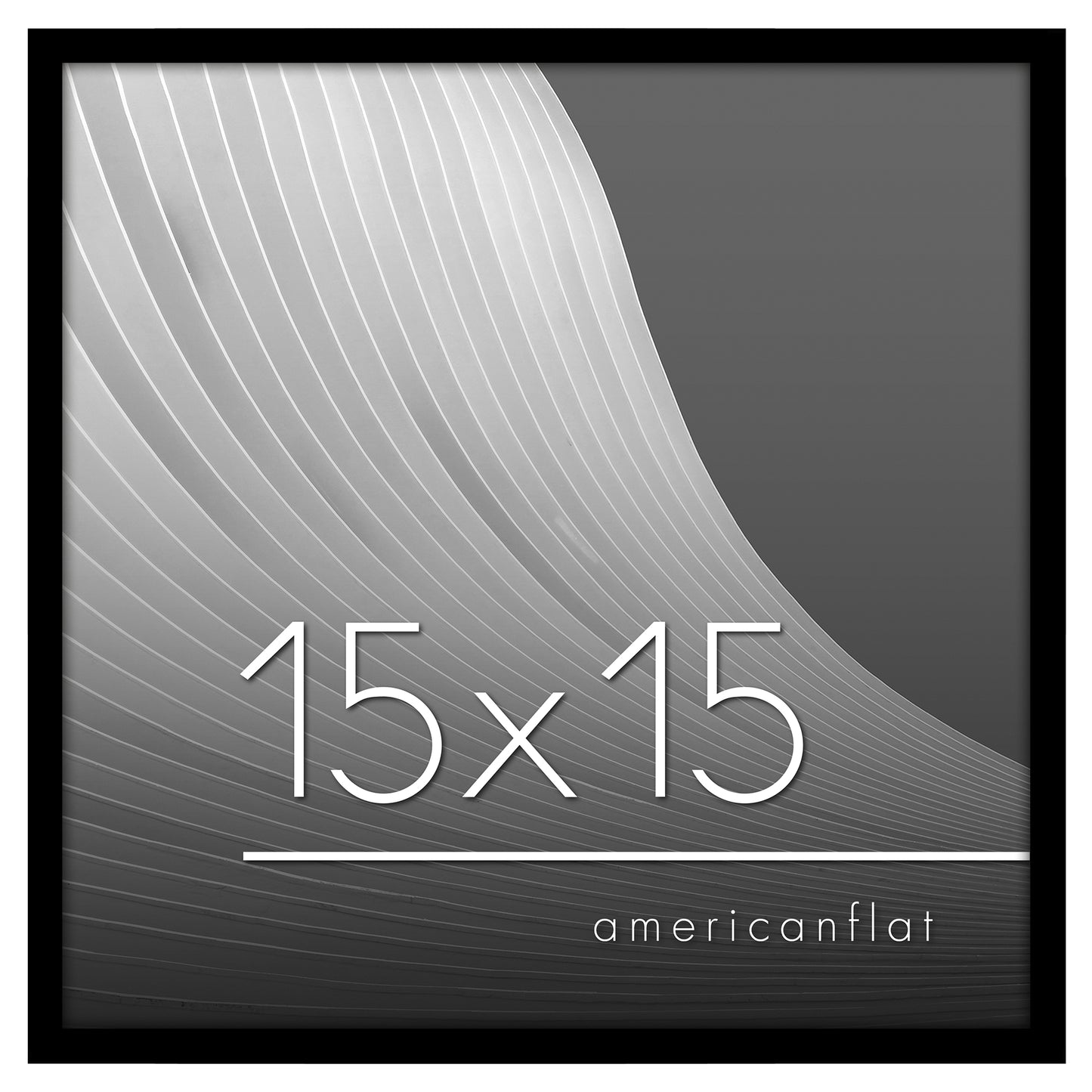 Thin Border Photo Frame in Black - Plexiglass Cover For Horizontal Formats - Picture Frame