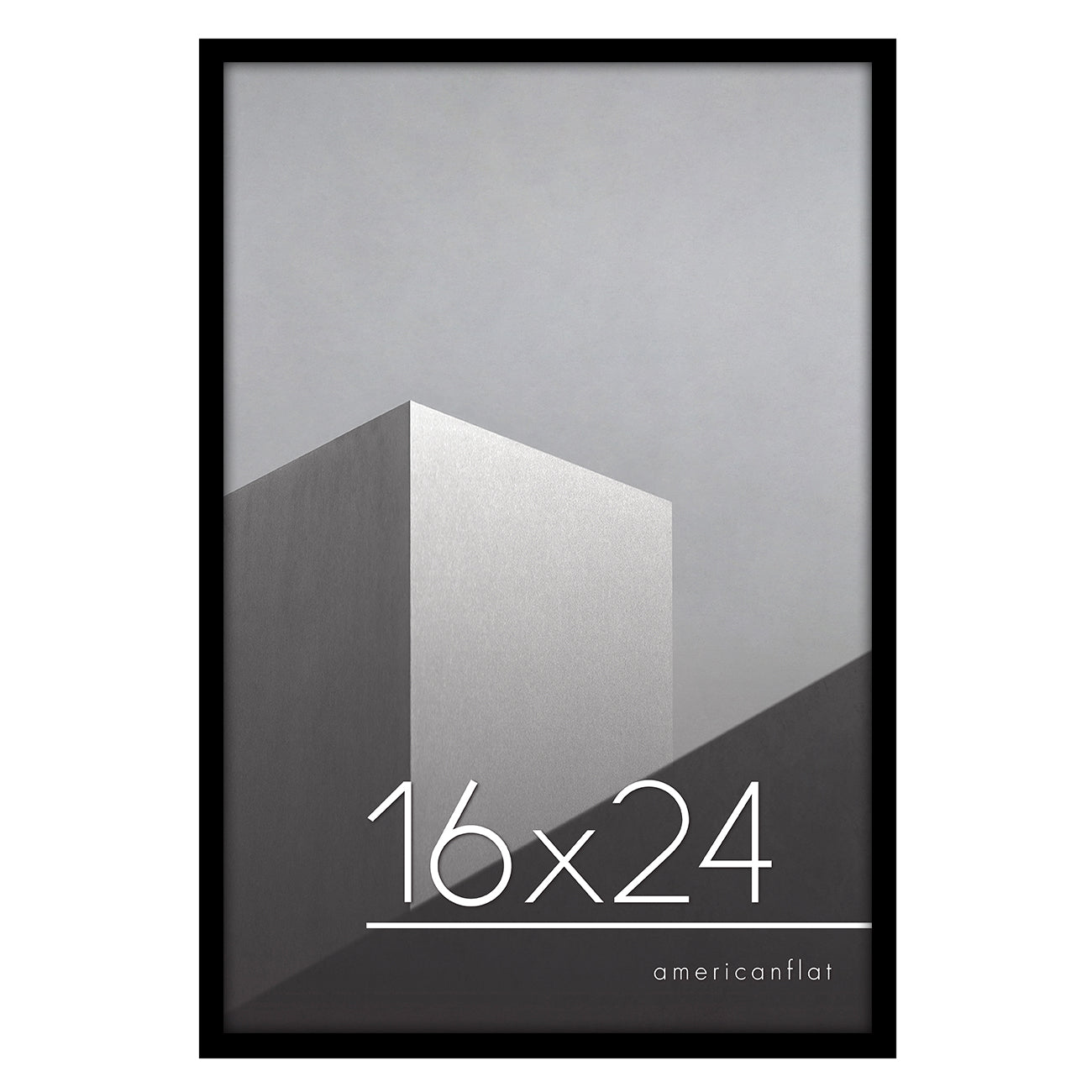 Thin Border Photo Frame in Black - Plexiglass Cover For Horizontal Formats - Picture Frame