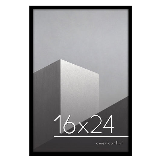 Thin Border Photo Frame in Black - Plexiglass Cover For Horizontal Formats - Picture Frame