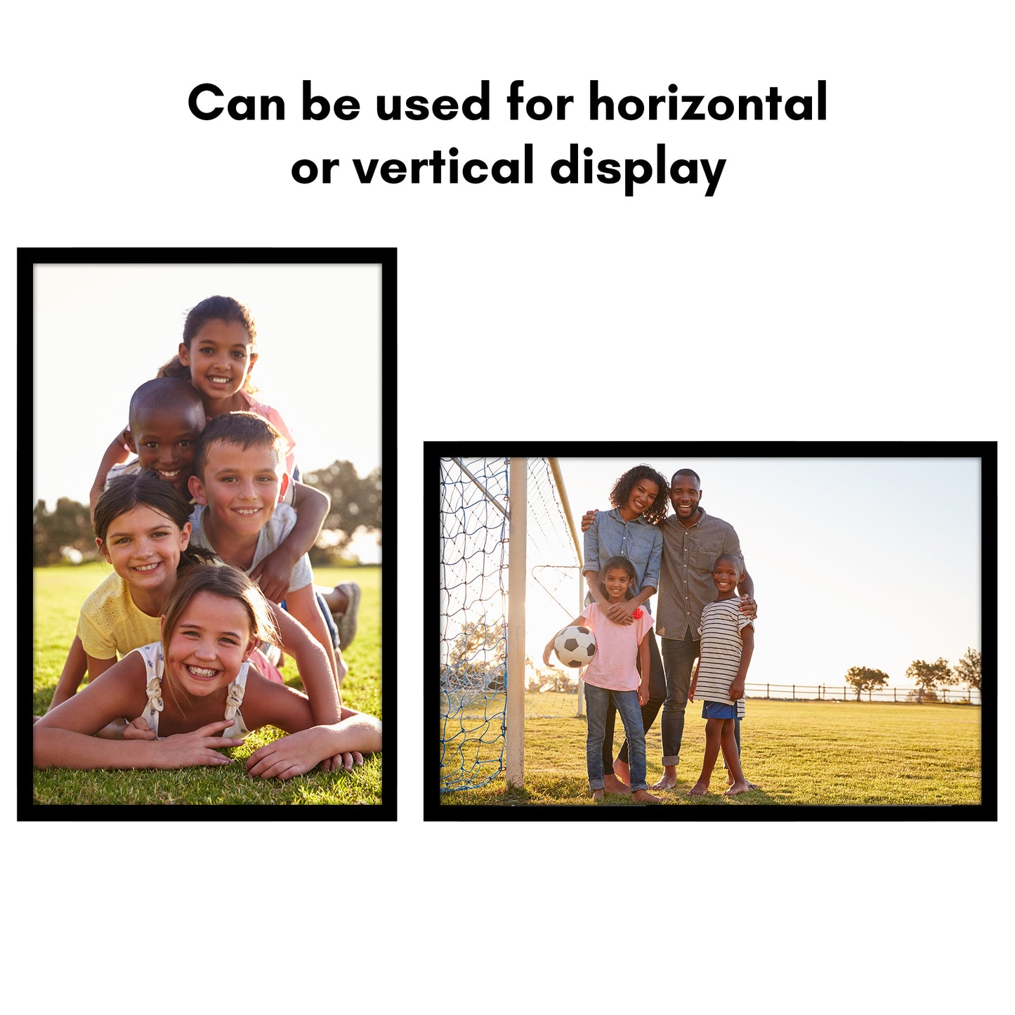 Thin Border Photo Frame in Black - Plexiglass Cover For Horizontal Formats - Picture Frame