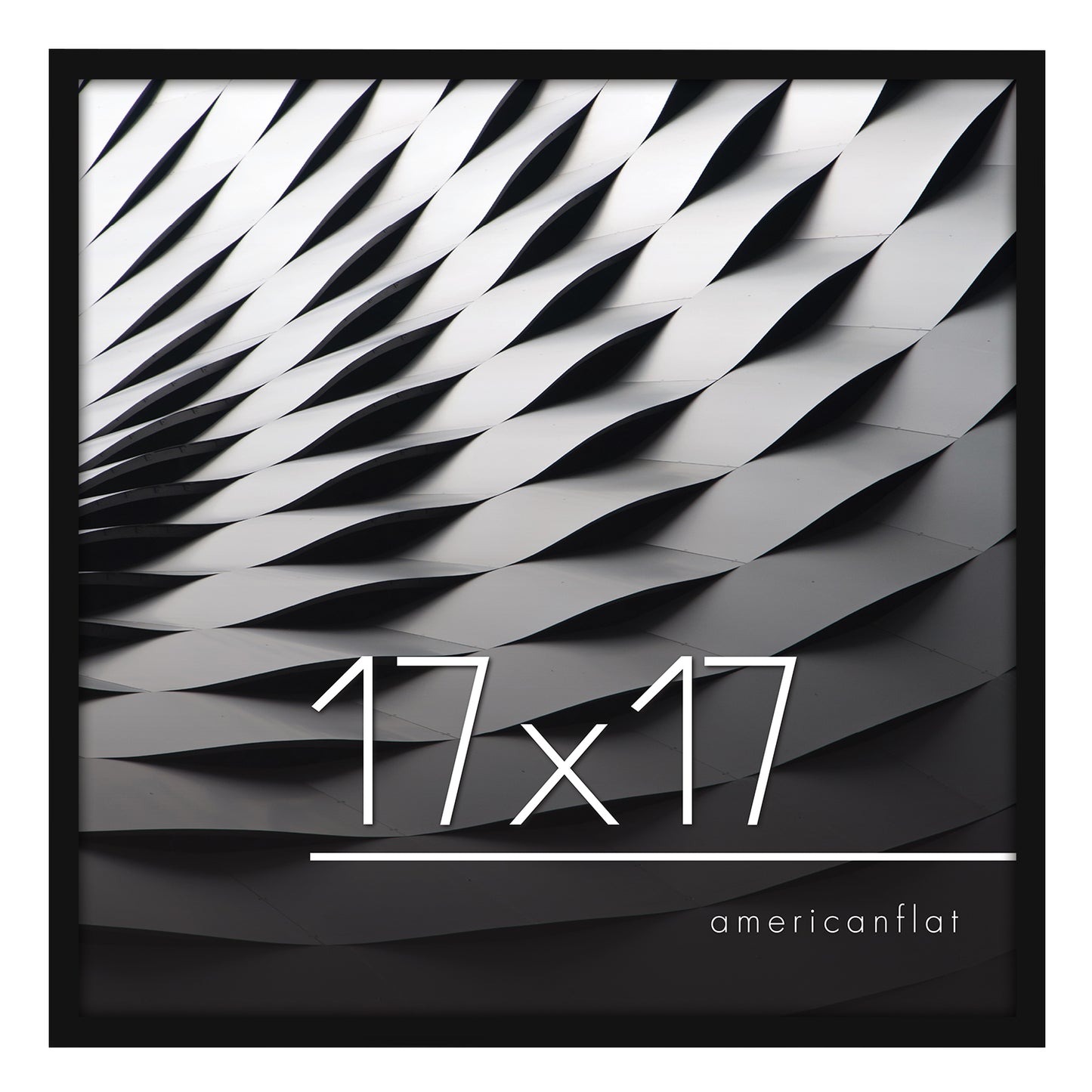 Thin Border Photo Frame in Black - Plexiglass Cover For Horizontal Formats - Picture Frame