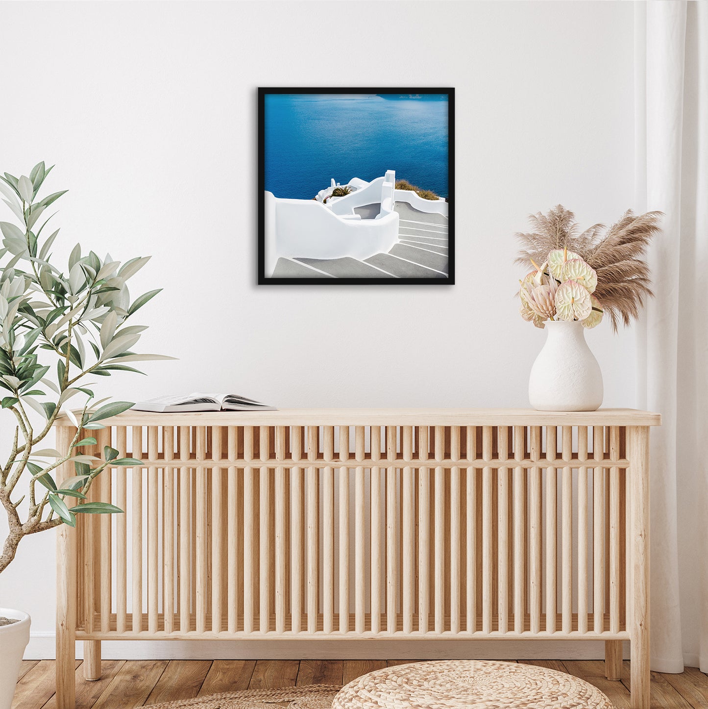 Thin Border Photo Frame in Black - Plexiglass Cover For Horizontal Formats - Picture Frame