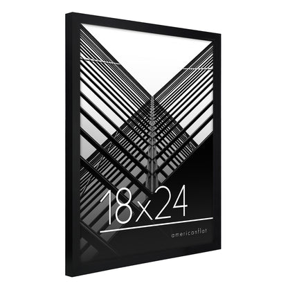 Thin Border Photo Frame in Black - Plexiglass Cover For Horizontal Formats - Picture Frame