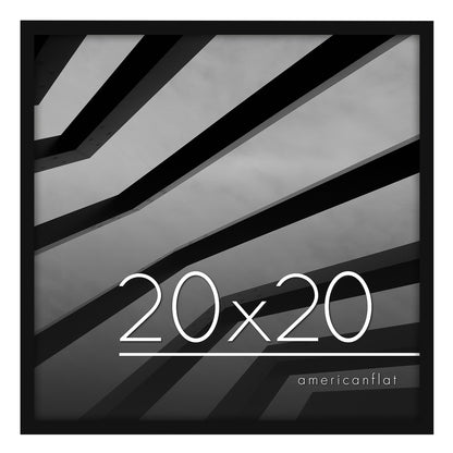 Thin Border Photo Frame in Black - Plexiglass Cover For Horizontal Formats - Picture Frame