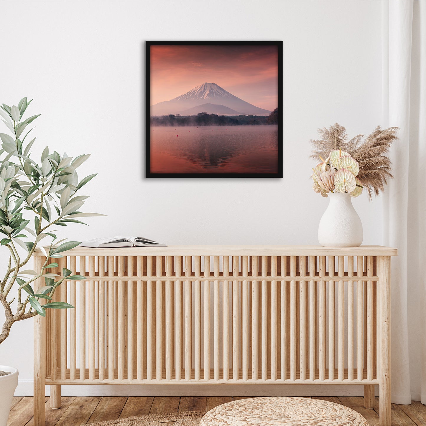 Thin Border Photo Frame in Black - Plexiglass Cover For Horizontal Formats - Picture Frame