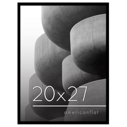 Thin Border Photo Frame in Black - Plexiglass Cover For Horizontal Formats - Picture Frame