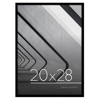 Thin Border Photo Frame in Black - Plexiglass Cover For Horizontal Formats - Picture Frame