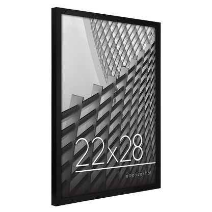 Thin Border Photo Frame in Black - Plexiglass Cover For Horizontal Formats - Picture Frame
