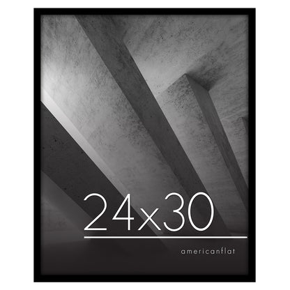 Thin Border Photo Frame in Black - Plexiglass Cover For Horizontal Formats - Picture Frame