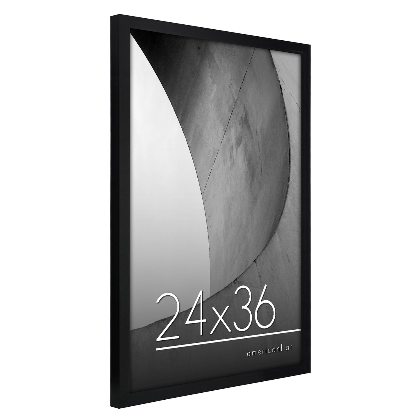Thin Border Photo Frame in Black - Plexiglass Cover For Horizontal Formats - Picture Frame