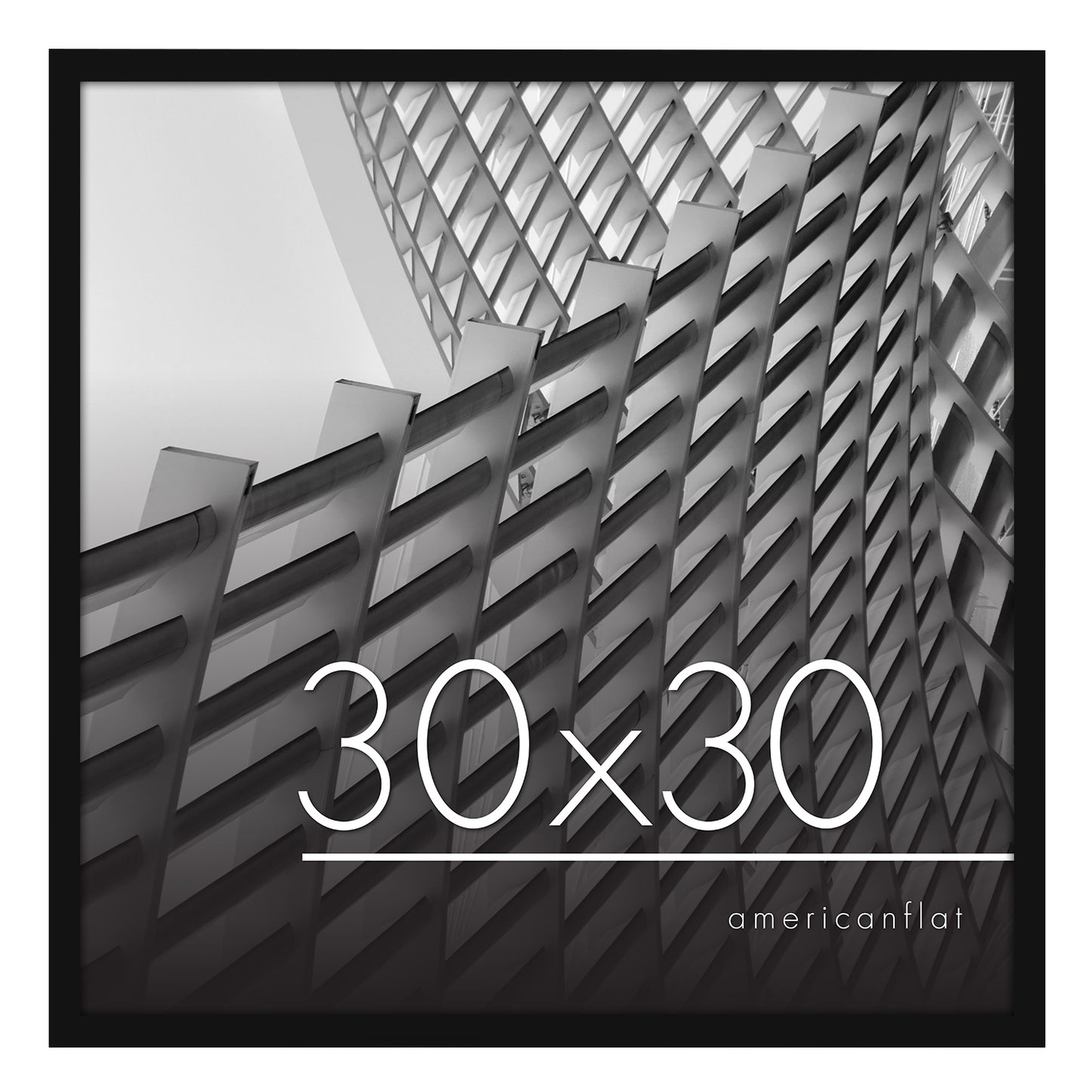 Thin Border Photo Frame in Black - Plexiglass Cover For Horizontal Formats - Picture Frame