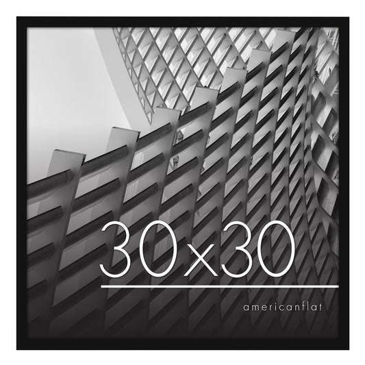 Thin Border Photo Frame in Black - Plexiglass Cover For Horizontal Formats - Picture Frame