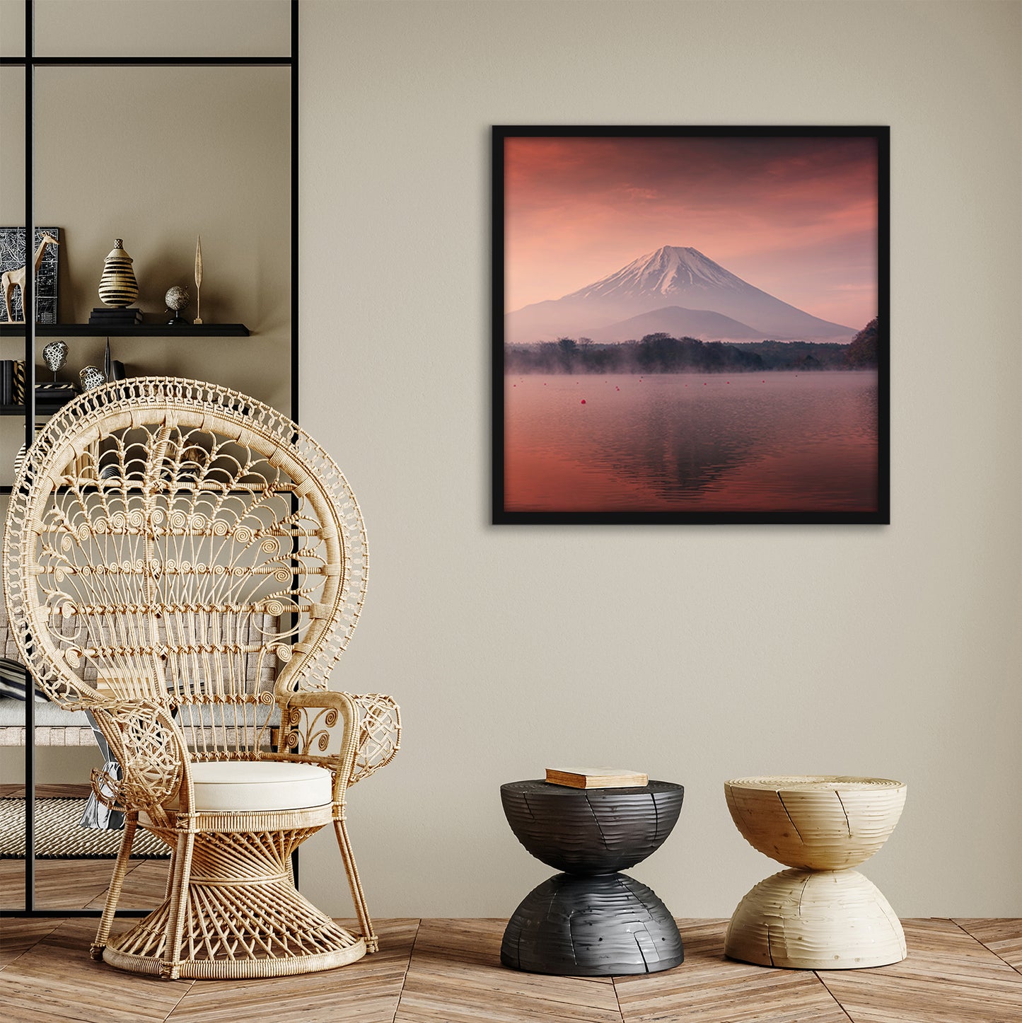 Thin Border Photo Frame in Black - Plexiglass Cover For Horizontal Formats - Picture Frame