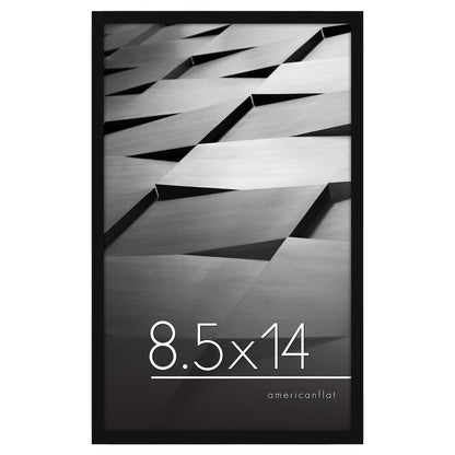Thin Border Photo Frame in Black - Plexiglass Cover For Horizontal Formats - Picture Frame