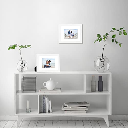 Americanflat Double Picture Frame | Two 4x6 Openings | 8x10 Overall | Shatter-Resistant