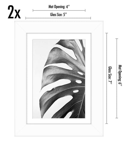 Americanflat Picture Frame | Includes Mat | 4 Multipack | Classic Molding | Signature Collection