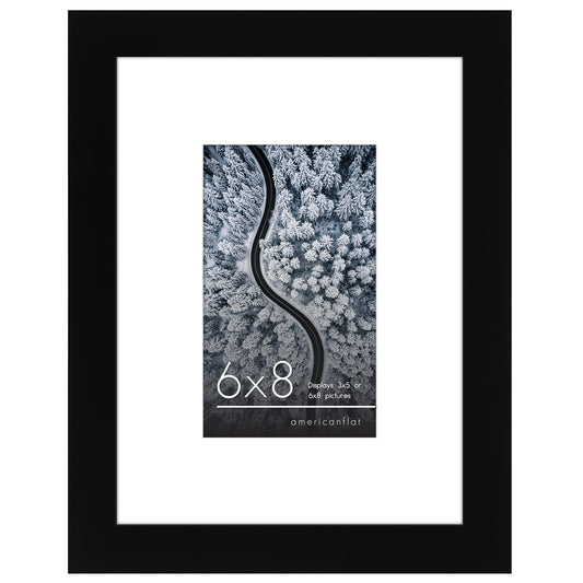 Americanflat Picture Frame | Includes Mat | Classic Molding | Signature Collection
