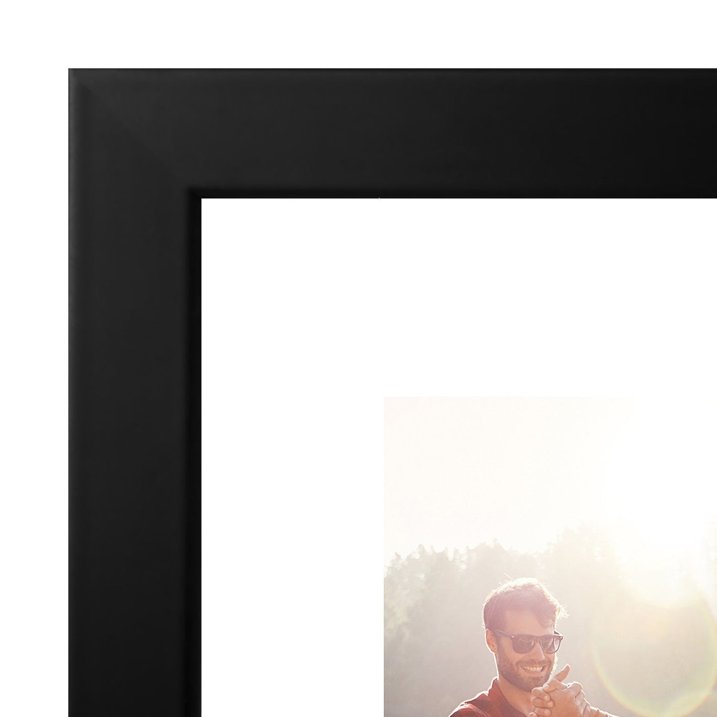 Americanflat Black Collage Picture Frame with 4 Openings - Made