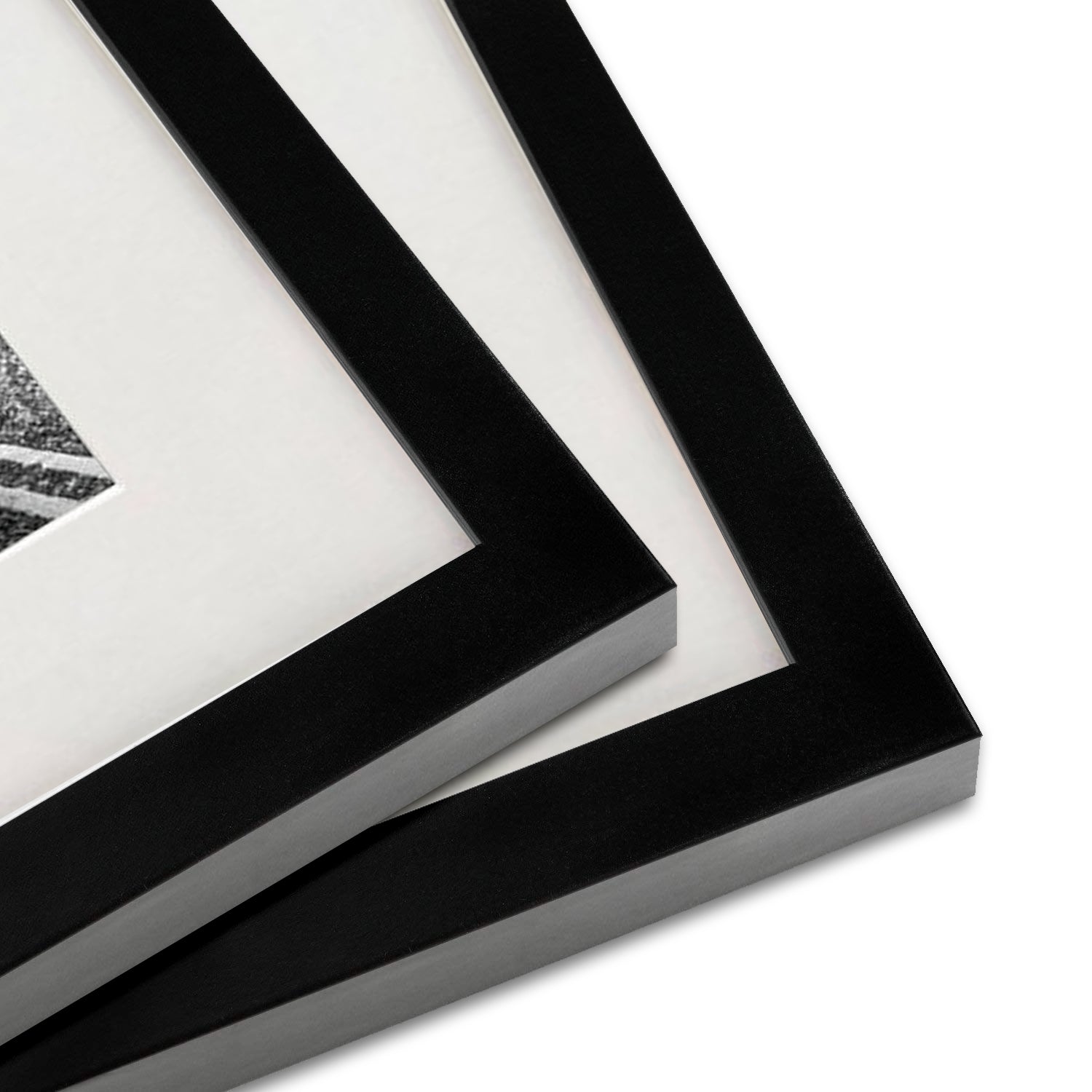 Black Picture Frame Made to Display Pictures 8 x 10-inch with Mat or 11 x 14-inch without Mat - Frame - Americanflat