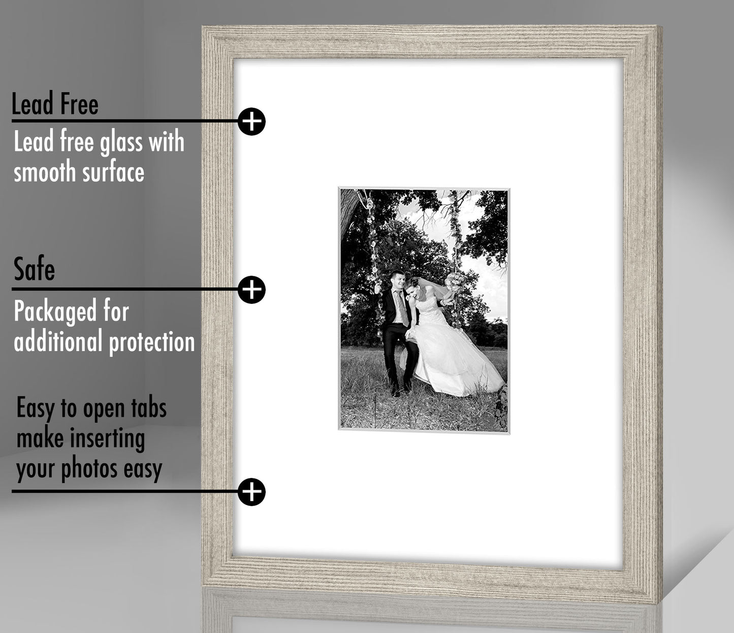 Picture Frame | Americanflat | Engineered Wood | Shatter-Resistant Glass | Wall