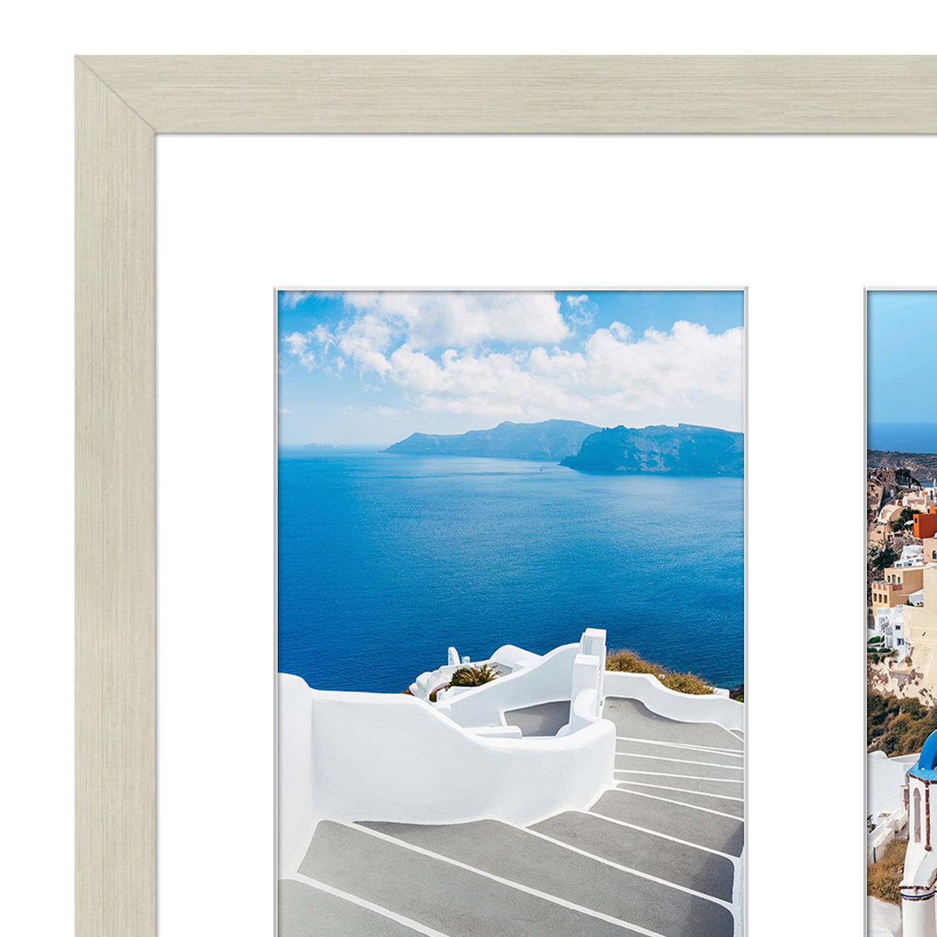 11x14| Double Picture Frame |Holds Five 4x6 Photos | Driftwood