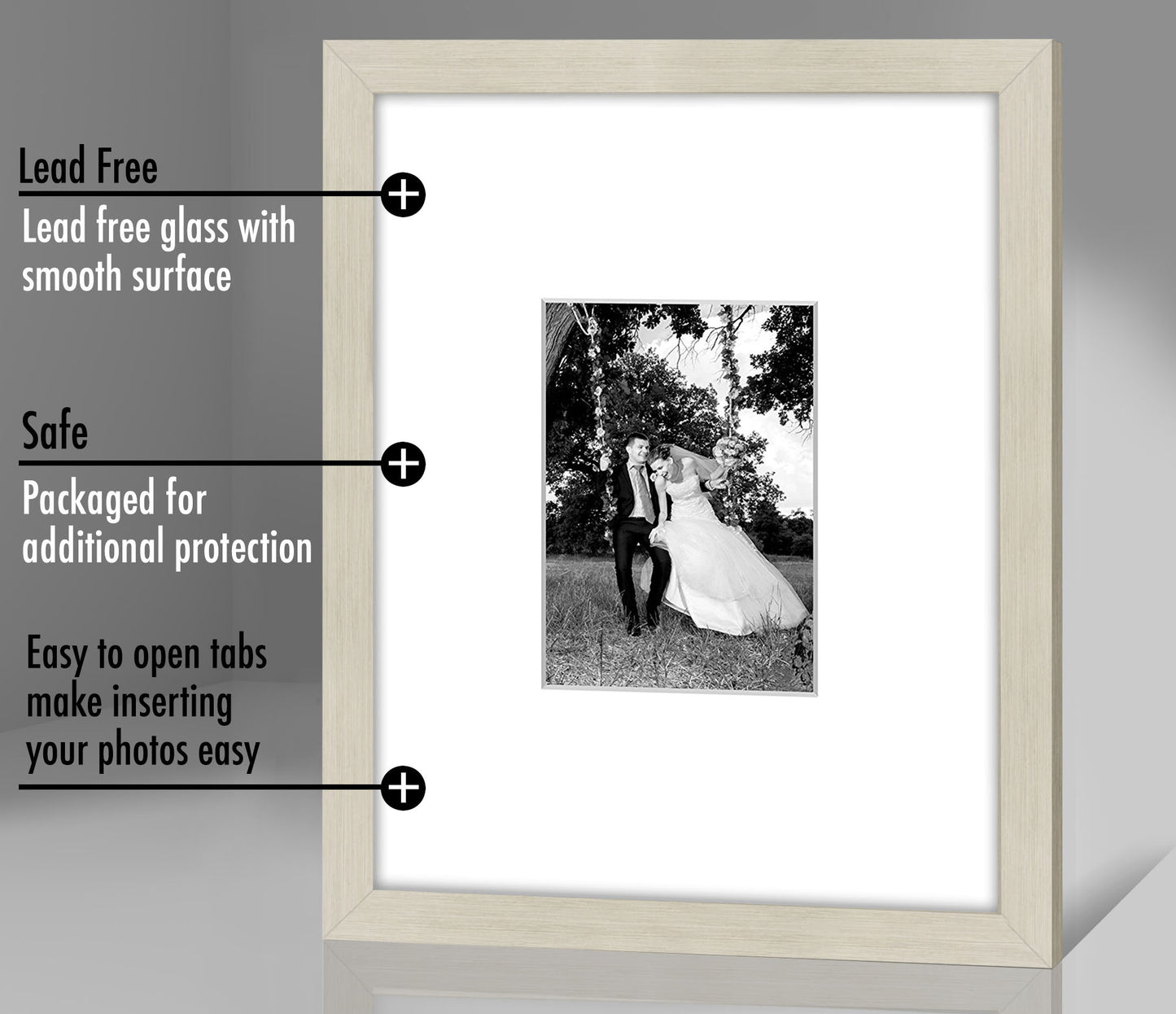 Picture Frame | Americanflat | Engineered Wood | Shatter-Resistant Glass | Wall