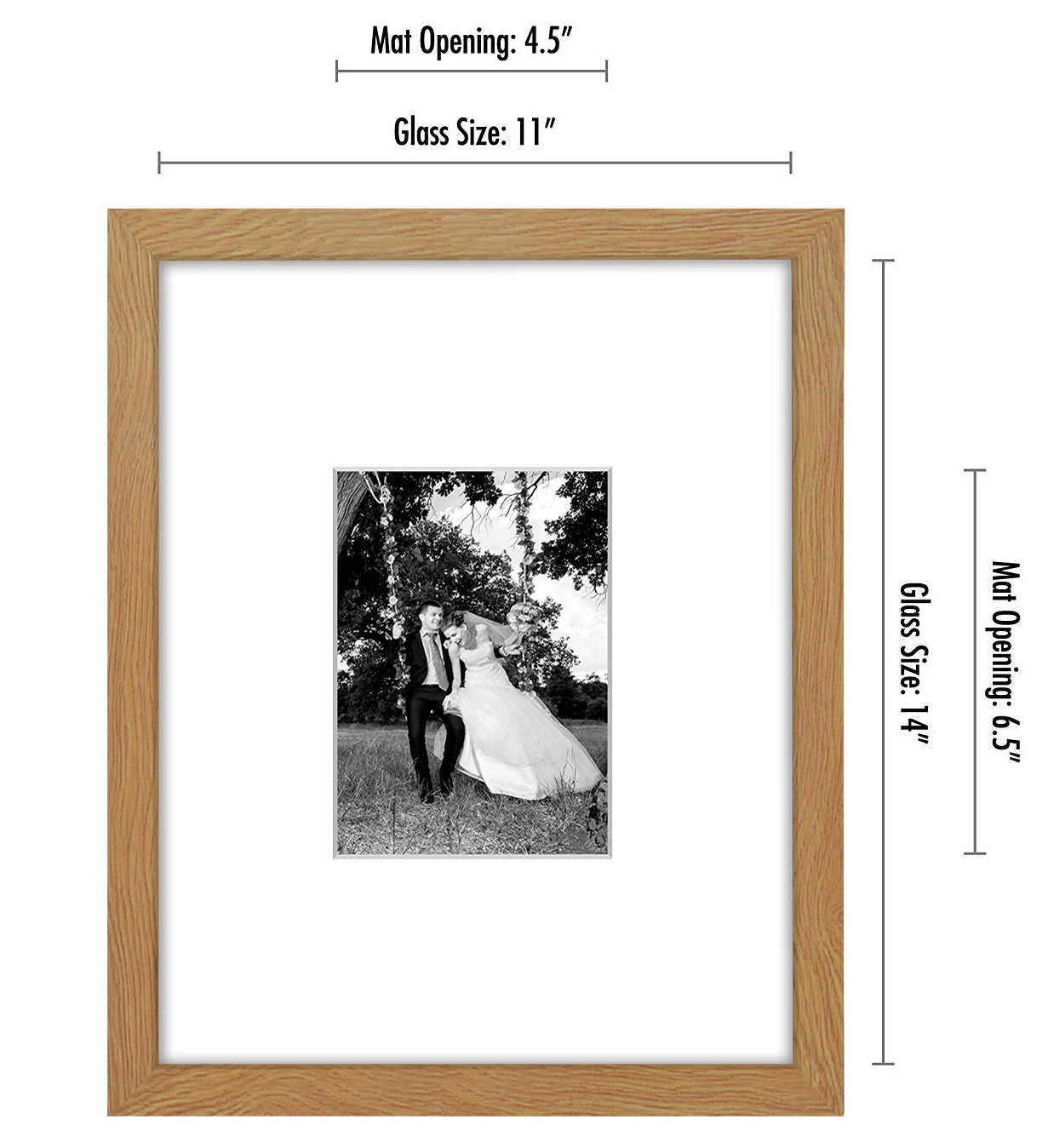 Picture Frame | Americanflat | Engineered Wood | Shatter-Resistant Glass | Wall