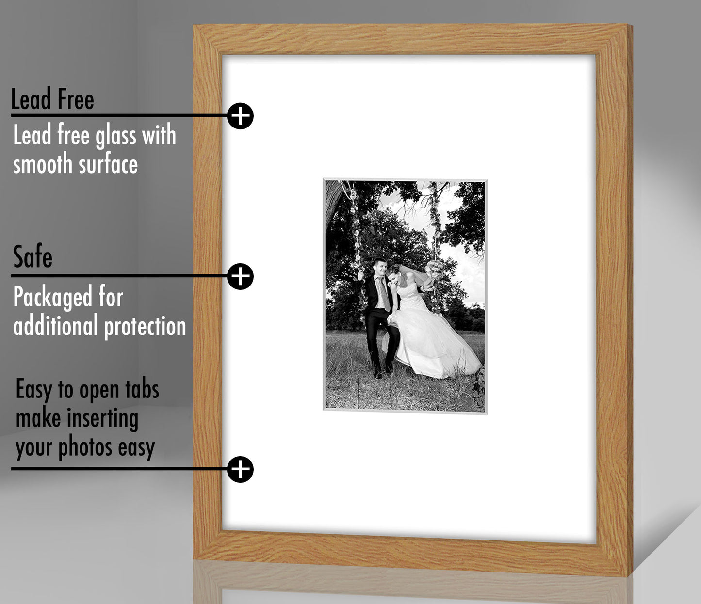 Picture Frame | Americanflat | Engineered Wood | Shatter-Resistant Glass | Wall