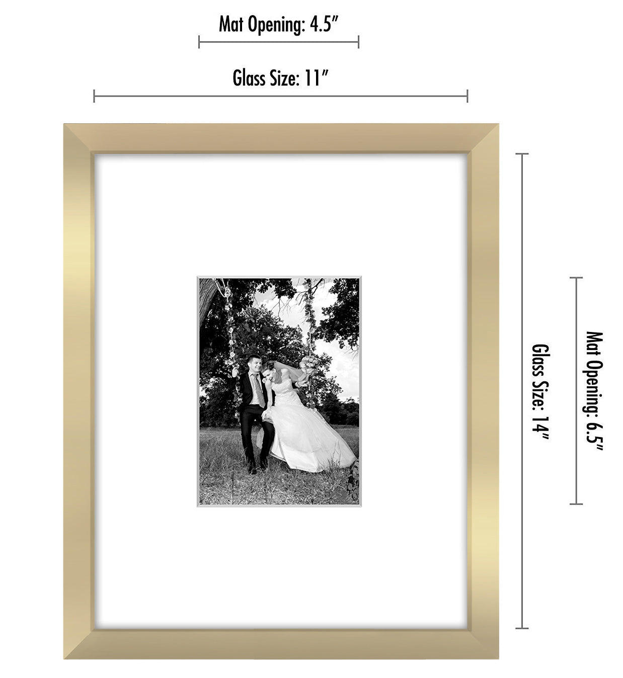 Picture Frame | Americanflat | Engineered Wood | Shatter-Resistant Glass | Wall