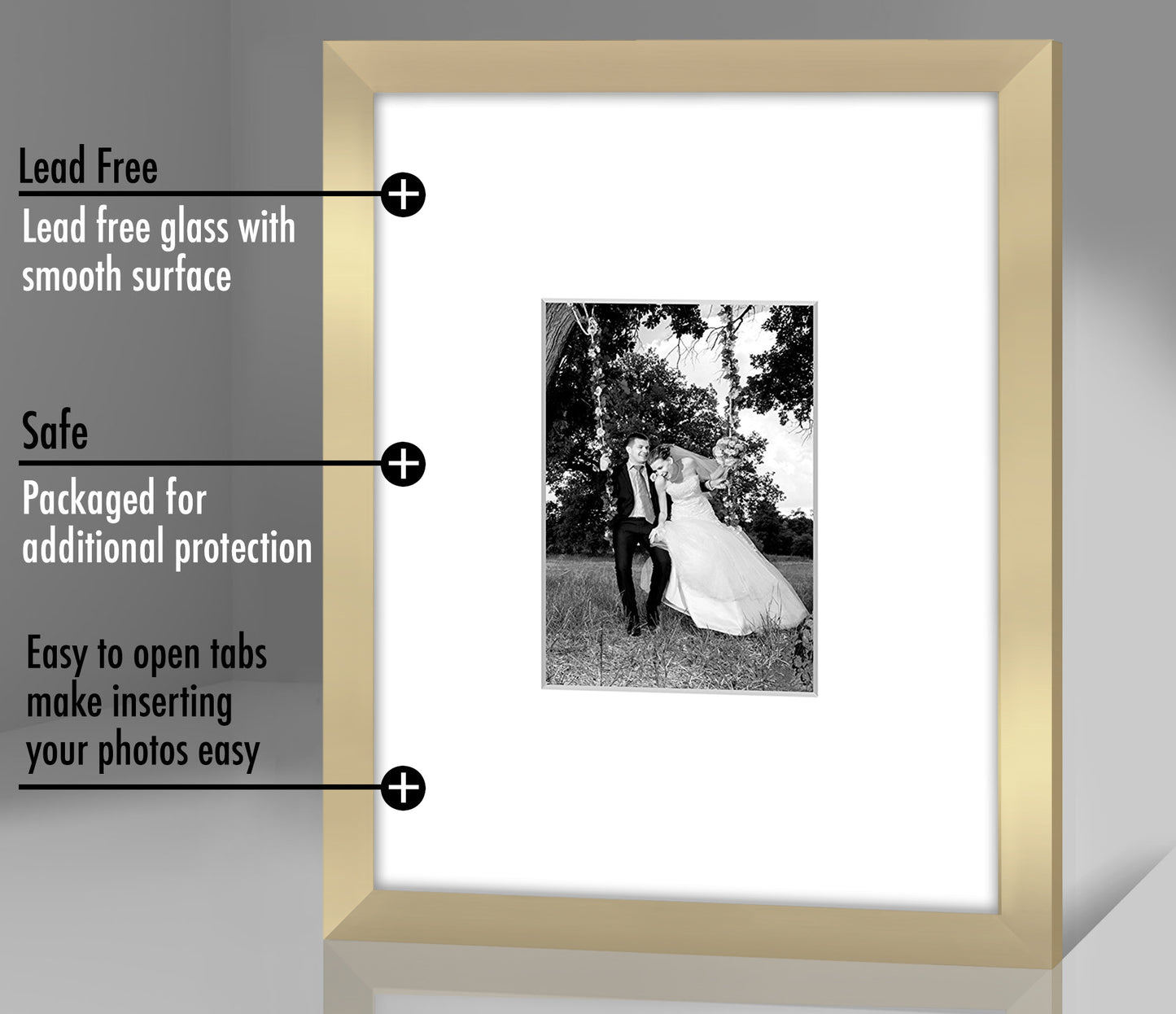 Picture Frame | Americanflat | Engineered Wood | Shatter-Resistant Glass | Wall