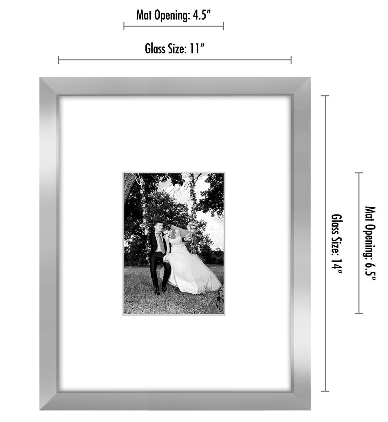 Picture Frame | Americanflat | Engineered Wood | Shatter-Resistant Glass | Wall