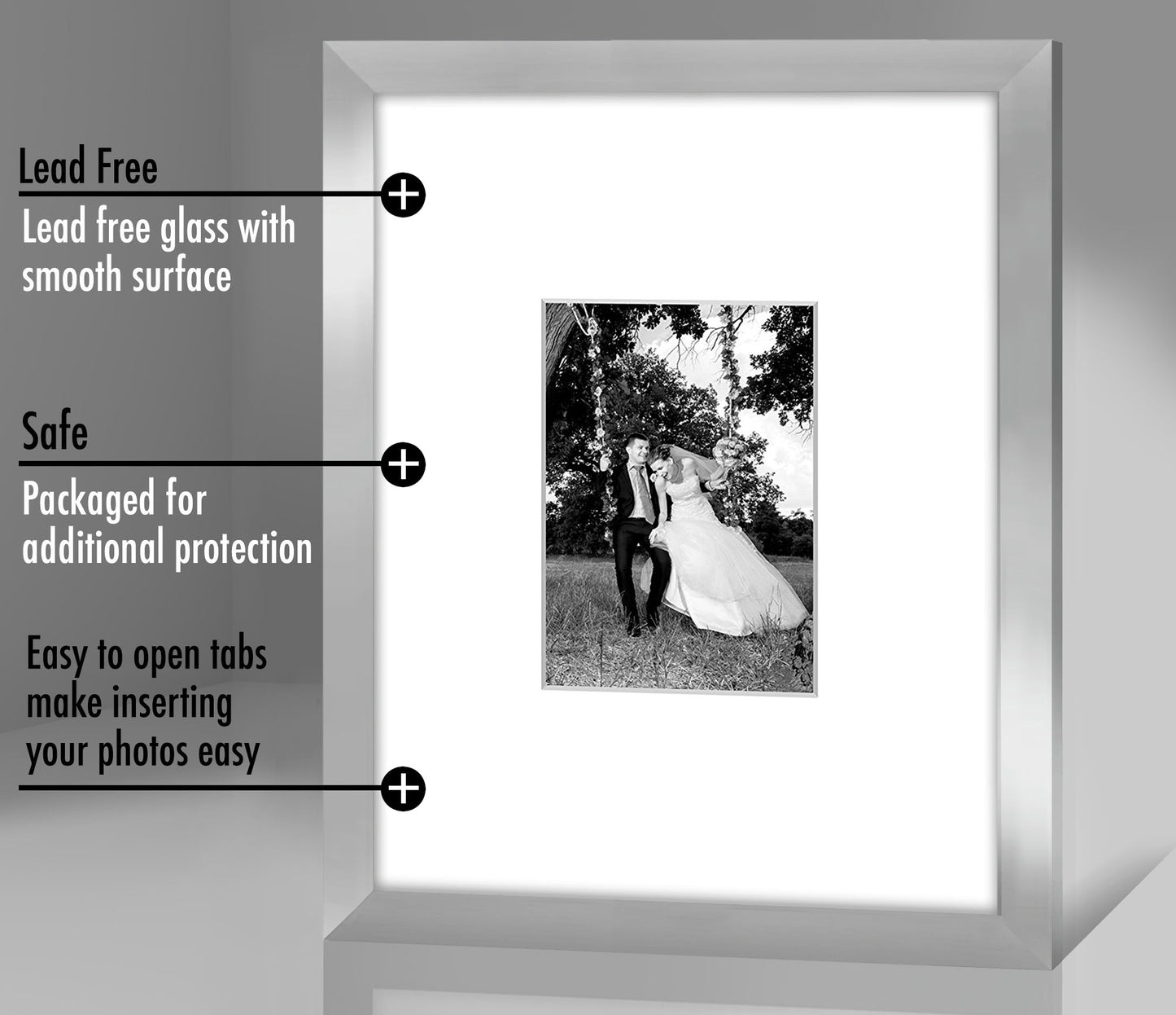 Picture Frame | Americanflat | Engineered Wood | Shatter-Resistant Glass | Wall
