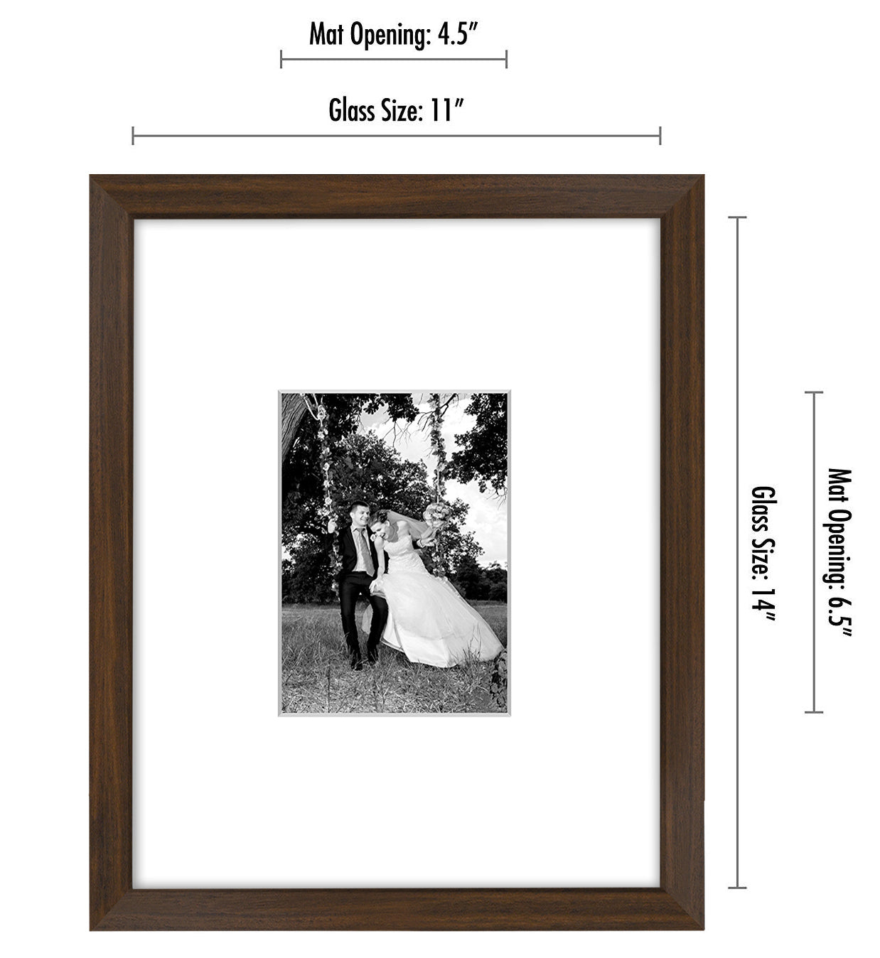 Picture Frame | Americanflat | Engineered Wood | Shatter-Resistant Glass | Wall