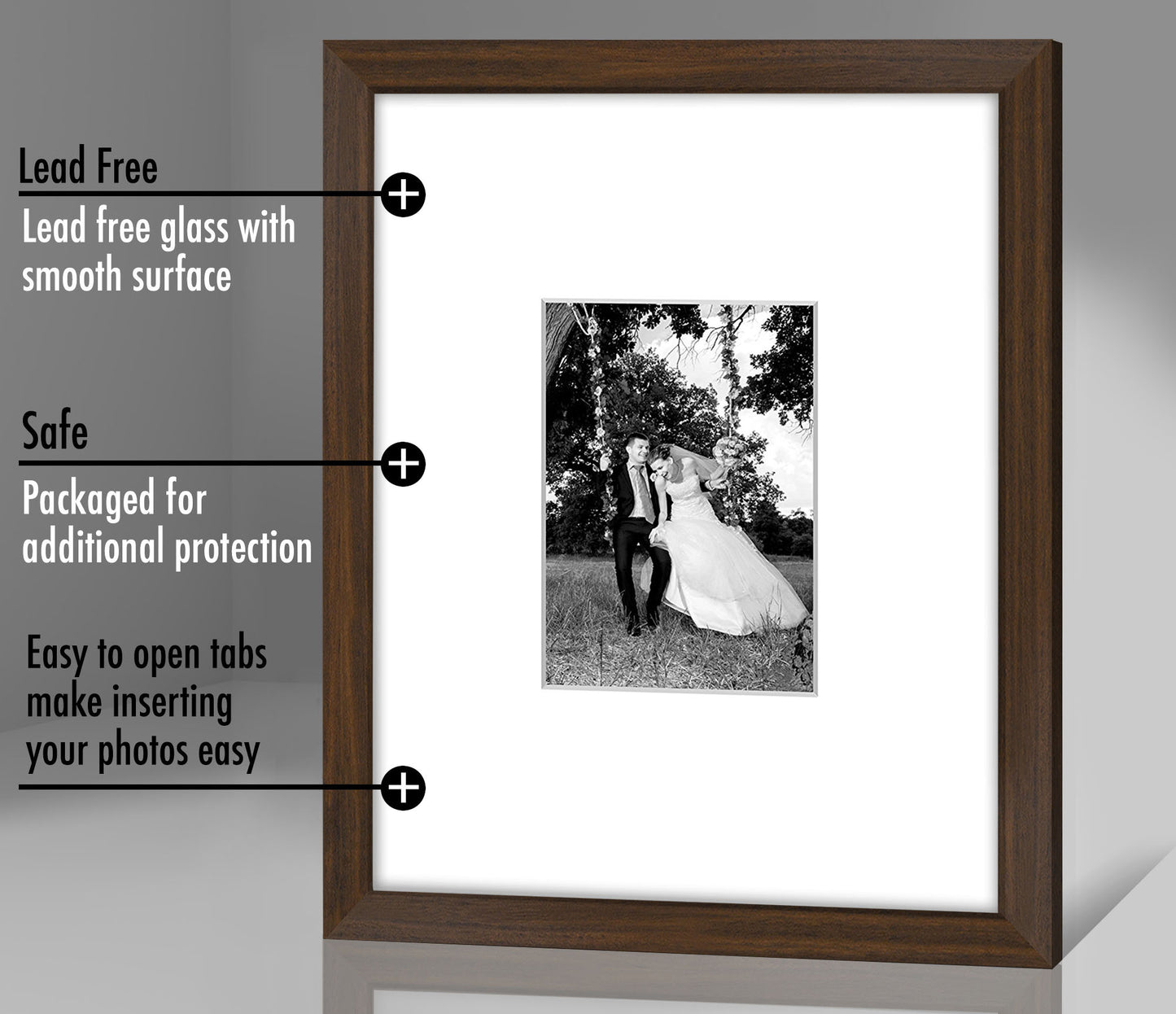 Picture Frame | Americanflat | Engineered Wood | Shatter-Resistant Glass | Wall