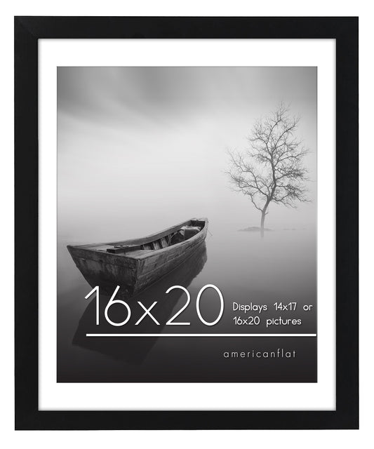 Americanflat Picture Frame | Includes Mat | Classic Molding | Signature Collection