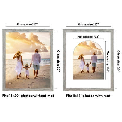 Picture Frame with Arch Mat | Gallery Wall Decor | Protective Glass Cover