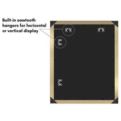 Picture Frame with Arch Mat | Gallery Wall Decor | Protective Glass Cover
