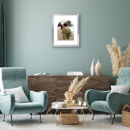 Picture Frame with Arch Mat | Gallery Wall Decor | Protective Glass Cover