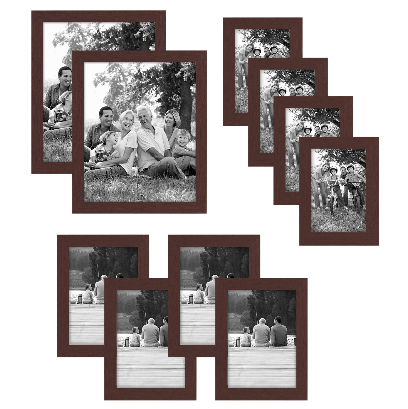 10 Piece Gallery wall frame set - Variety of colors – Americanflat