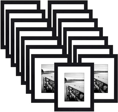  6x10 Picture Frame Rustic White for Wall Hanging or Tabletop,  Wall Mounting Horizontally or Vertically, 6 x 10 Wall Gallery Poster Photo  Frame with Durable Shatter Resistant Plexiglass, Rustic White